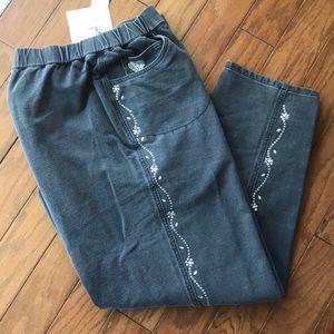 Quicker Factory Gray Stretchy Embellished Jeans